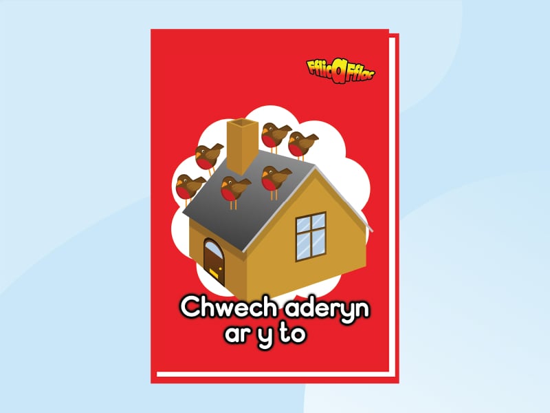 Llun am Chwech aderyn ar y to