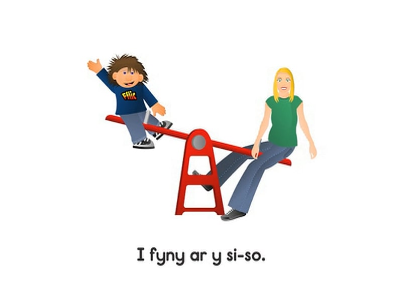 Llun "I fyny ac i lawr"